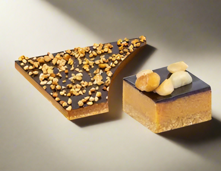 Luxury Caramel Macadamia Slab Cake