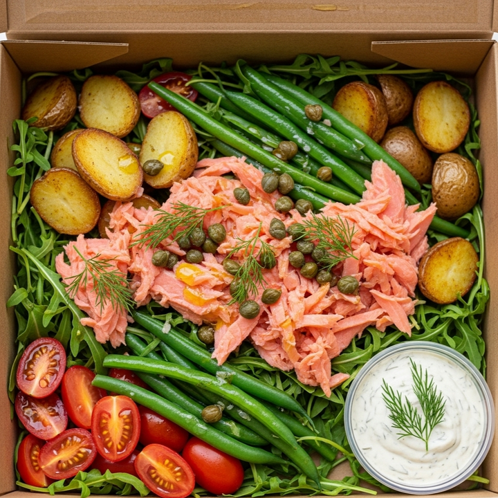 House Smoked Salmon Salad Platter (GF/NF)
