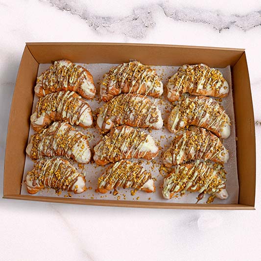 Premium Almond And White Chocolate Croissant Platter catering by Garçon Sydney
