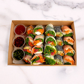 Premium Chef’s Selection Salad Roll Platter Gluten Free catering by Garçon Sydney