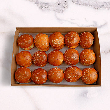 Premium Crispy Bacon & Egg Slider Platter catering by Garçon Sydney