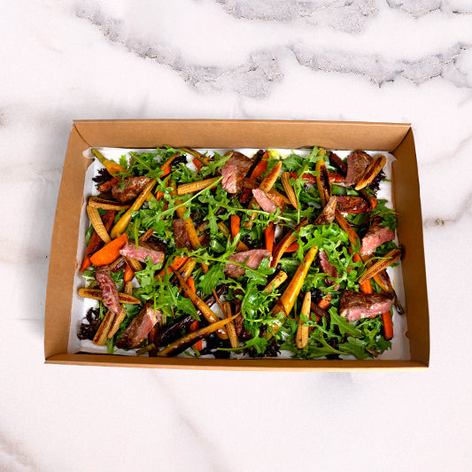 Premium Deluxe BBQ Beef Salad Platter catering by Garçon Sydney