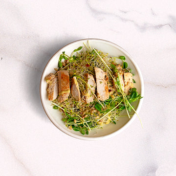 Premium Grilled Chicken Ancient Grains Salad Bowl (DF) Min 6 catering by Garçon Sydney