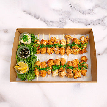 Premium House Special Karaage Chicken Skewer Platter Dairy Free catering by Garçon Sydney