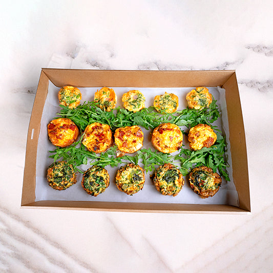 Premium Indulgent Baby Frittata Platter Gluten Free catering by Garçon Sydney