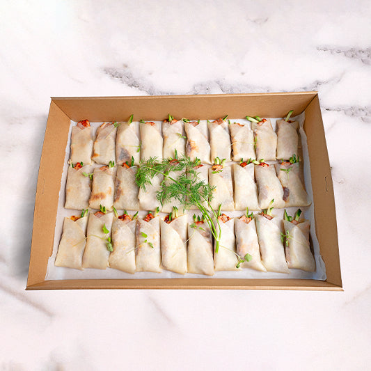 Premium Indulgent Duck Pancake Platter catering by Garçon Sydney