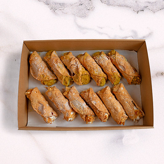 Premium Pistachio Cream and Ricotta Cannoli Large Platter catering by Garçon Sydney