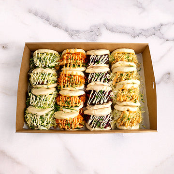 Premium Signature Grilled Miso Eggplant Bao Bun Platter catering by Garçon Sydney