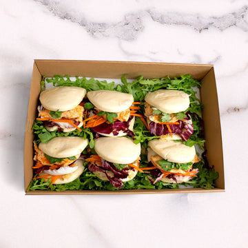 Premium Signature Korean BBQ Chicken Bao Bun Platter catering by Garçon Sydney