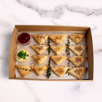 Premium Spiced Chicken Pastizzi Platter catering by Garçon Sydney