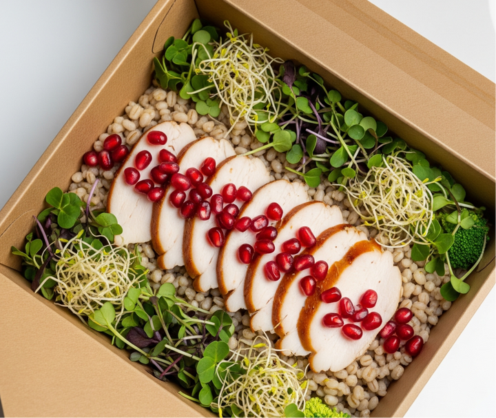 Smoked Chicken and Pearl Barley Salad Platter