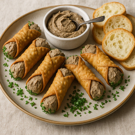 Signature Chicken Liver Pate Cannoli Platter