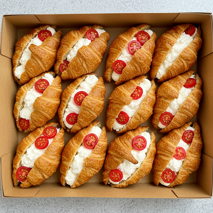 Roma Tomatoes and Buffalo Mozzarella Croissants Platter