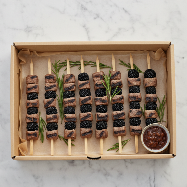 Kangaroo And Pepper Berry Skewers Platter (Gf) 15 pic