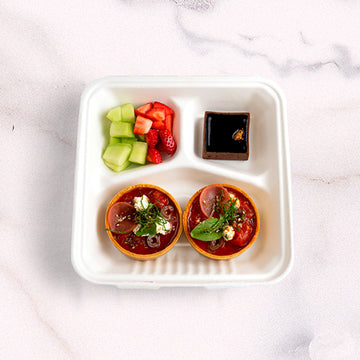 Premium Mediterranean Lunch Box (Min 6) Veg catering by Garçon Sydney
