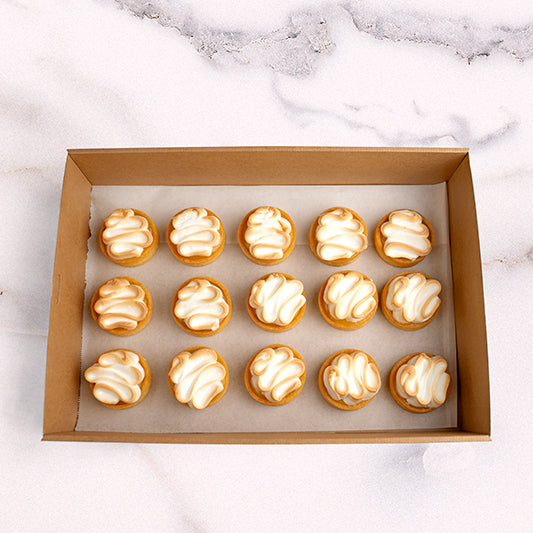 Premium Signature Lemon Yuzu Meringue Tart Platter catering by Garçon Sydney